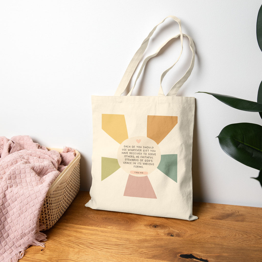 Sunburst Scripture Tote